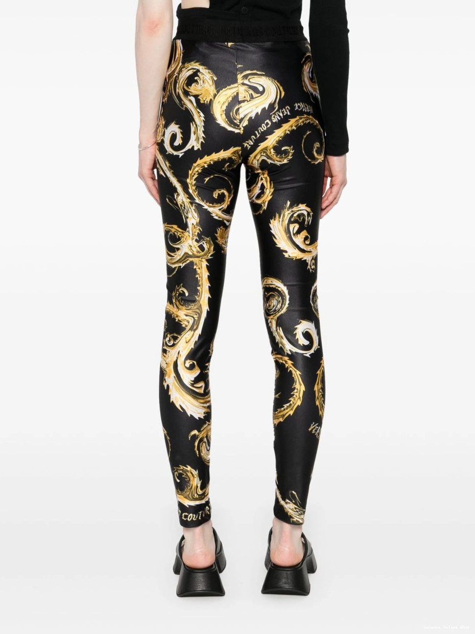 Cheap Chromo leggings Women Couture Couture Versace Jeans 0704